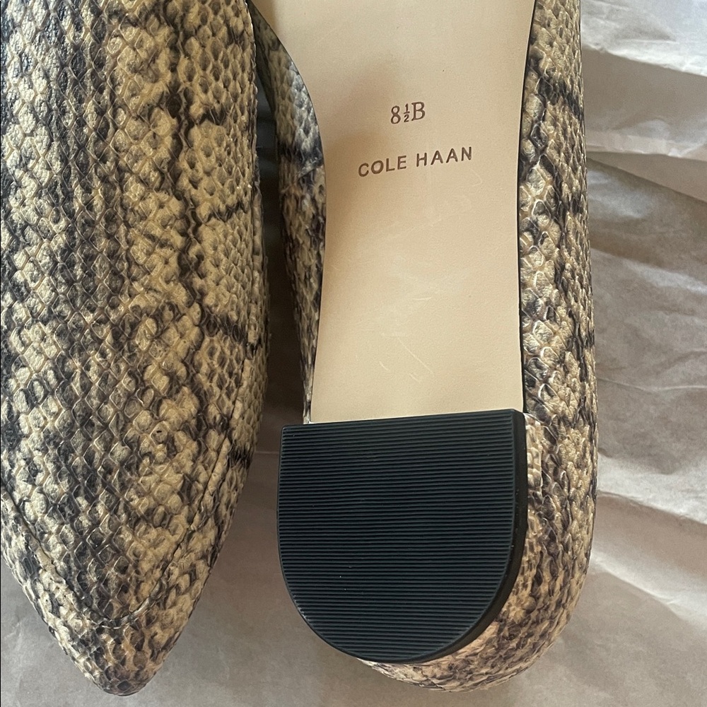 NWT Cole Haan Python Patterned Loafers 8 1/2 NWT - image 5